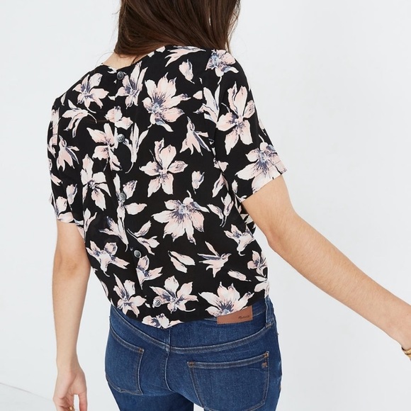 Madewell silk orchid shirt - Picture 3 of 8